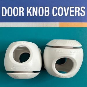 Wappa Baby Door Knob Covers in White - Set of 2